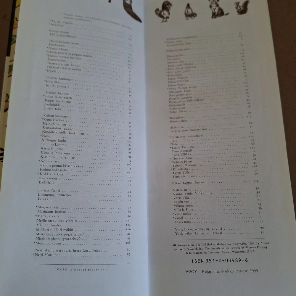 Hanhi-emon iloinen lipas Kirsi Kunnas Mother‎ Goose Finnish Rhymes Rojankovsky